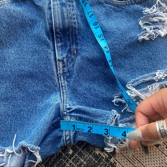 Denim Cutoff Shorts - Picture 8 of 8